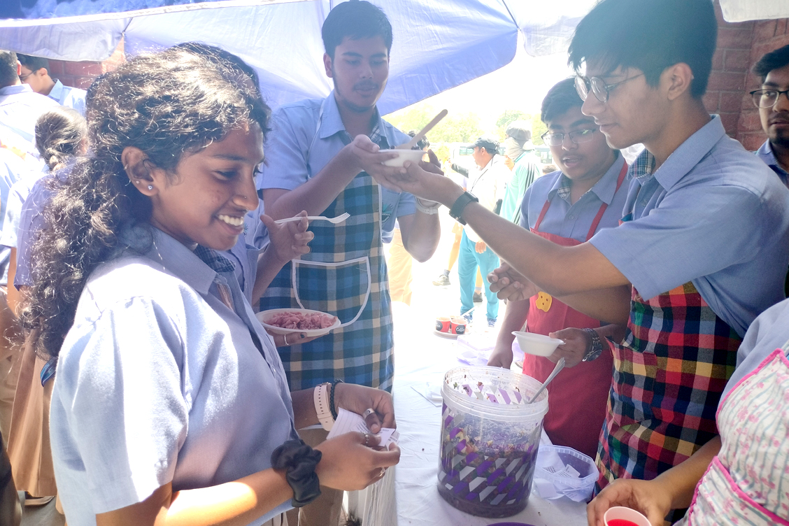 Community Outreach Drive by Tthe students of The Khaitan School