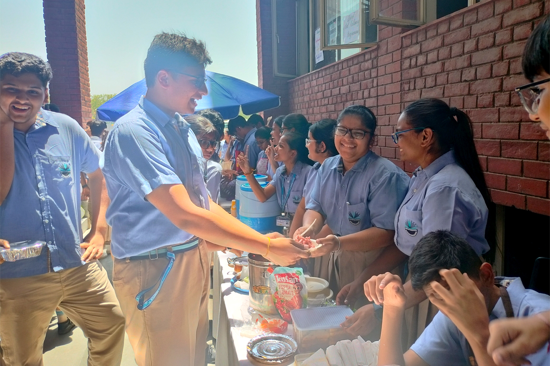Community Outreach Drive by Tthe students of The Khaitan School