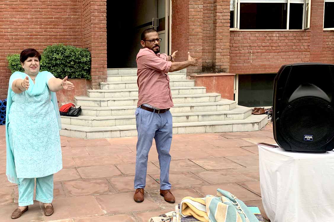 International Yoga Day celebration at The Khaitan School