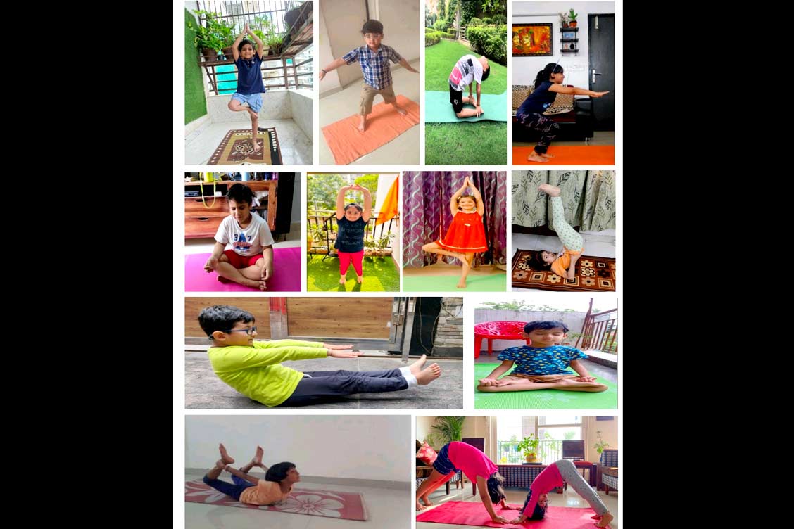 International Yoga Day celebration at The Khaitan School