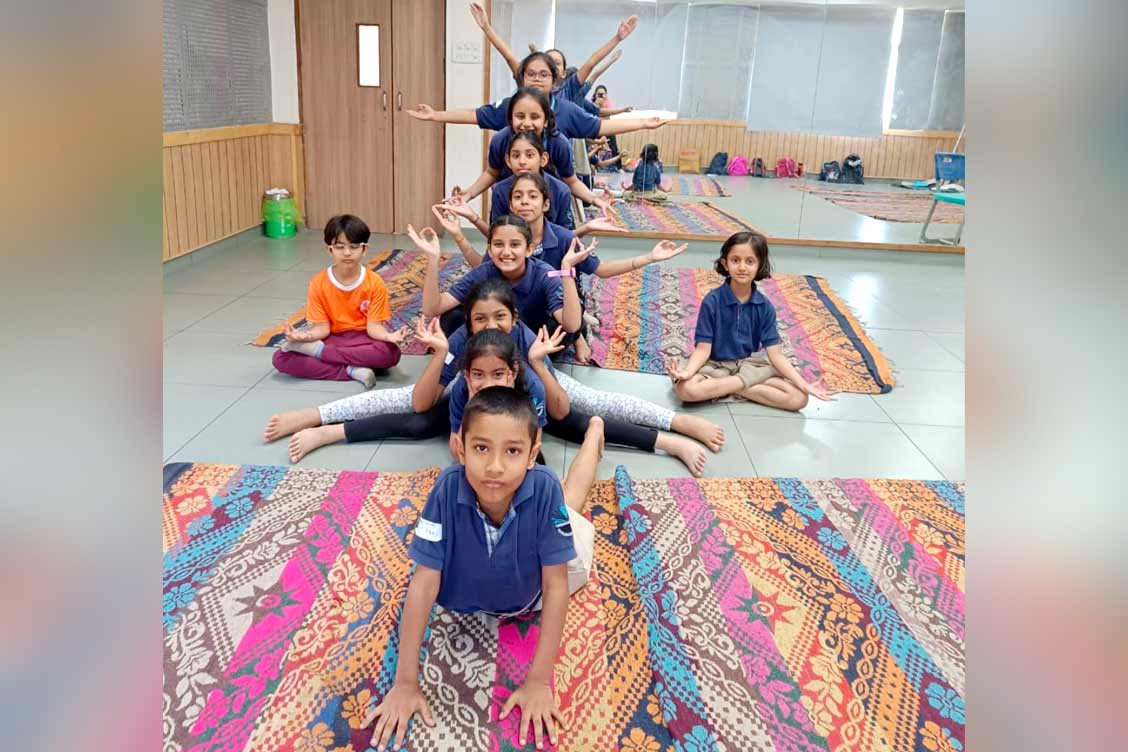 International Yoga Day celebration at The Khaitan School