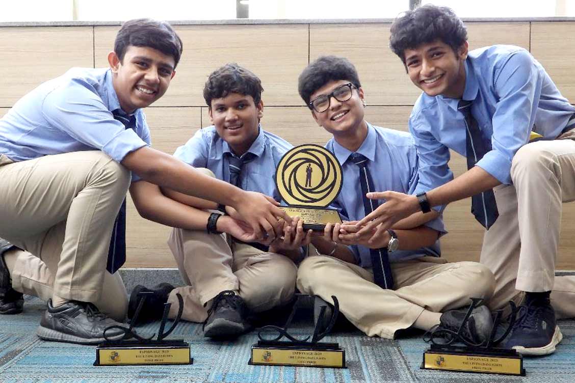 Winners of Inter School Competition at Lotus Valley School