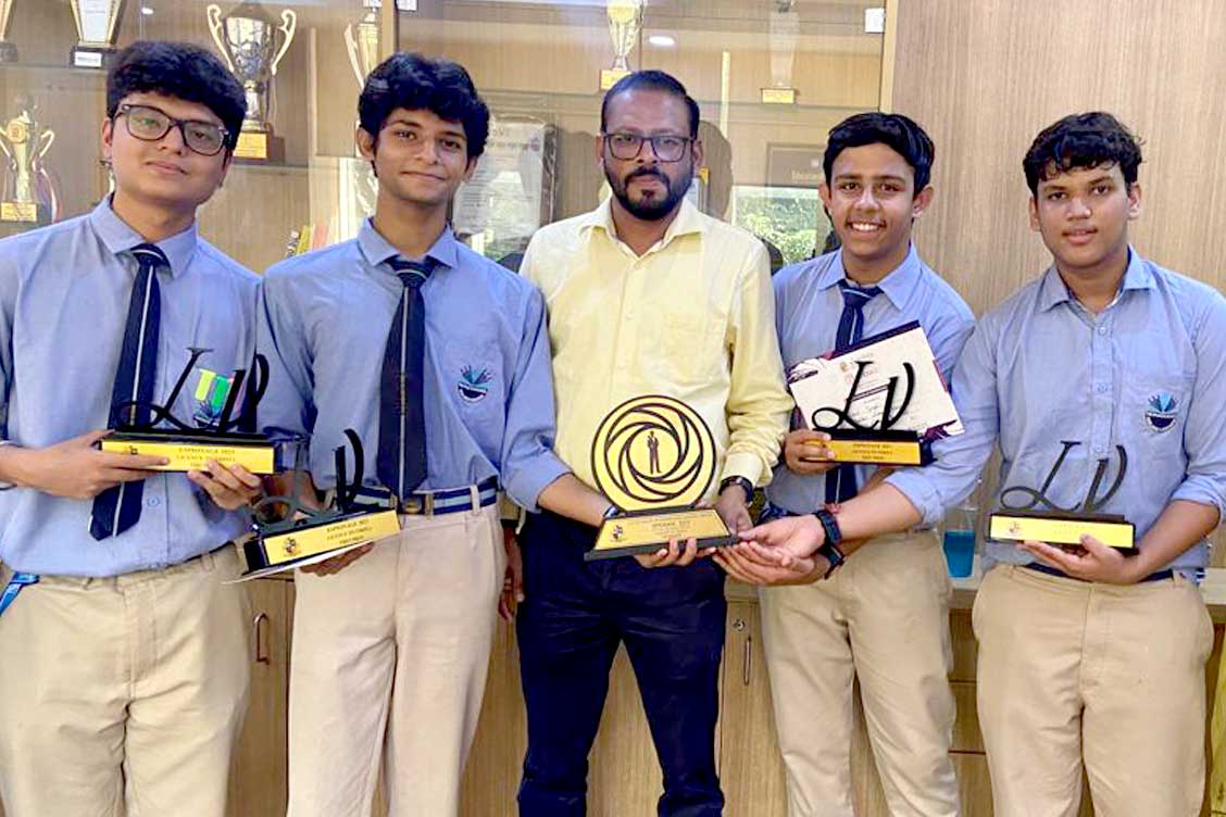 Winners of Inter School Competition at Lotus Valley School