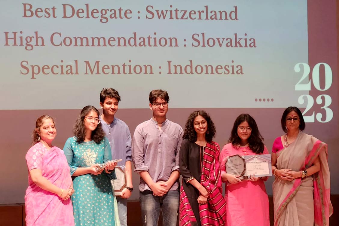 The Khaitan School Shines in MUN Event at DPS