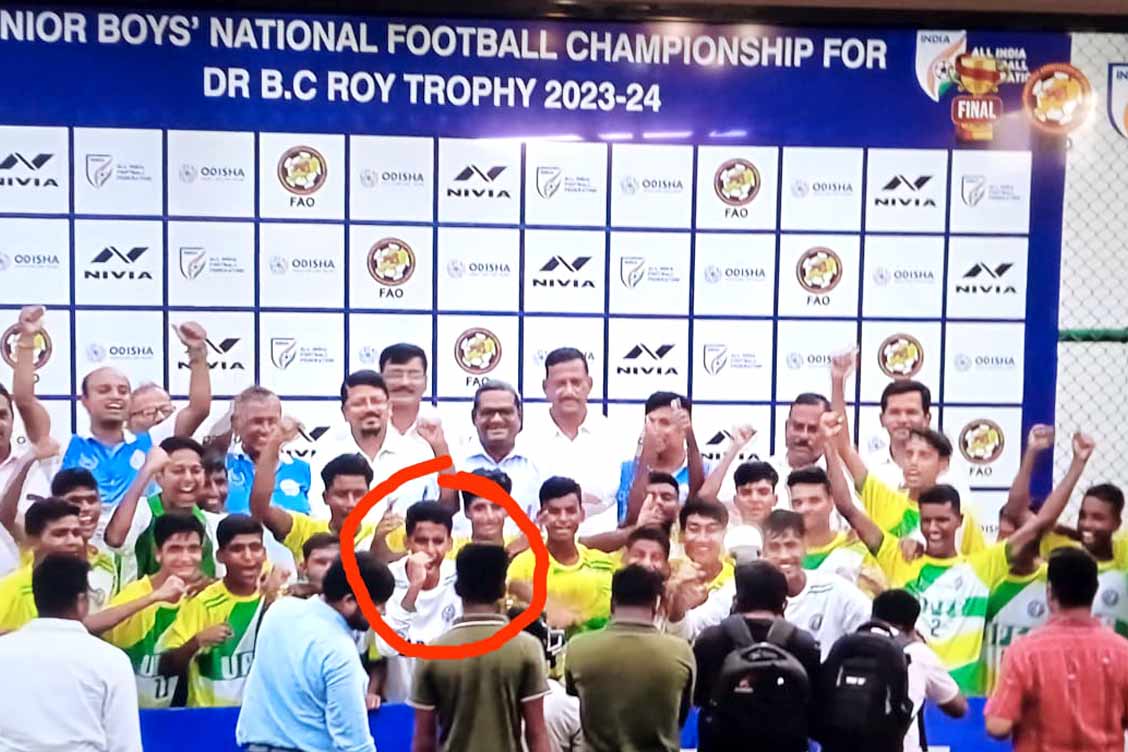 Nitish Sharma of The Khaitan School Shines in the Under 19 Junior Boys National Football Championship