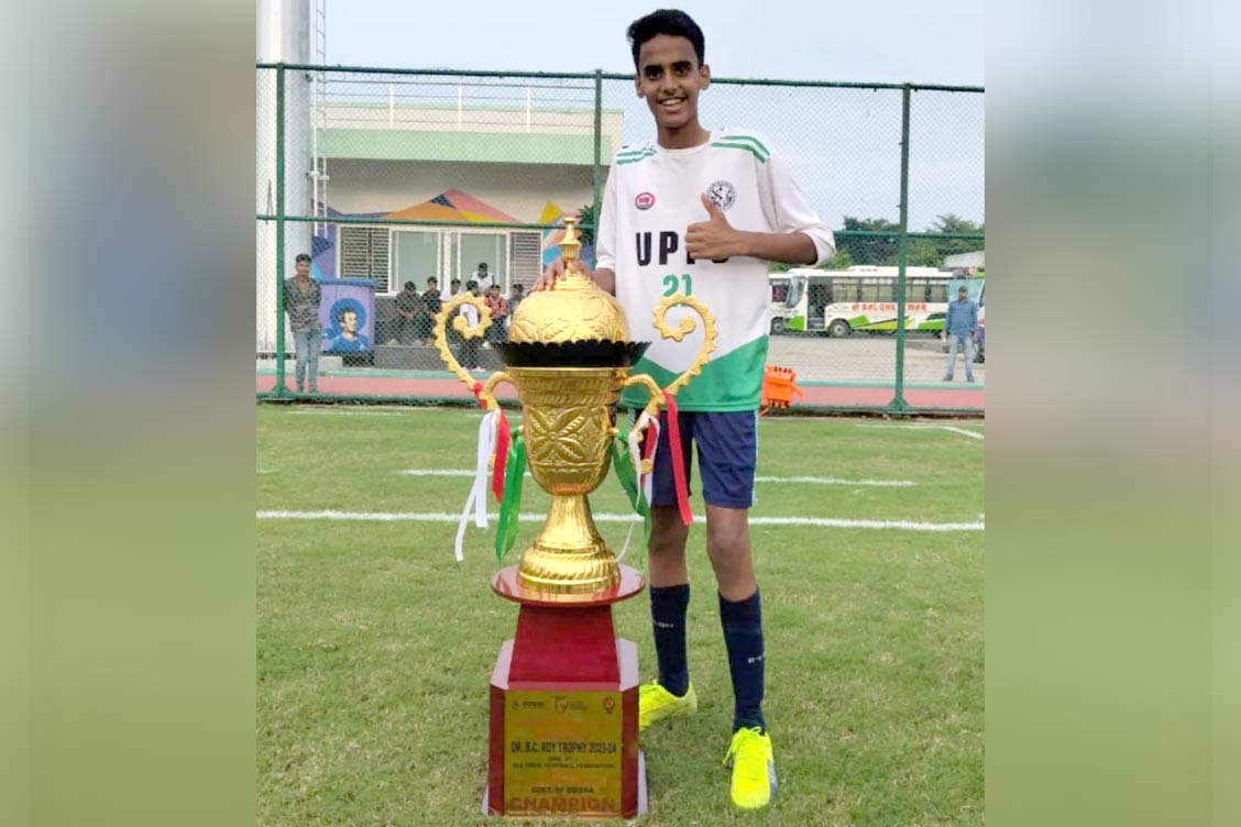 Nitish Sharma of The Khaitan School Shines in the Under 19 Junior Boys National Football Championship