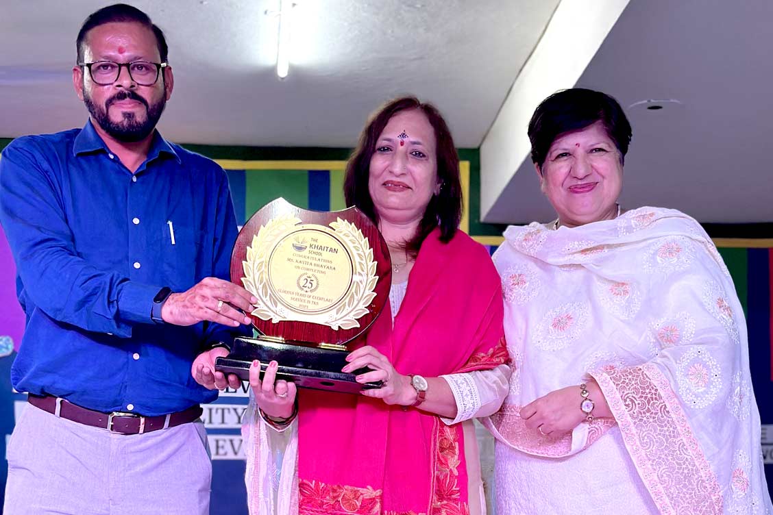 Celebrating 25 Years of Excellence: The Khaitan School Honors its Dedicated Staff