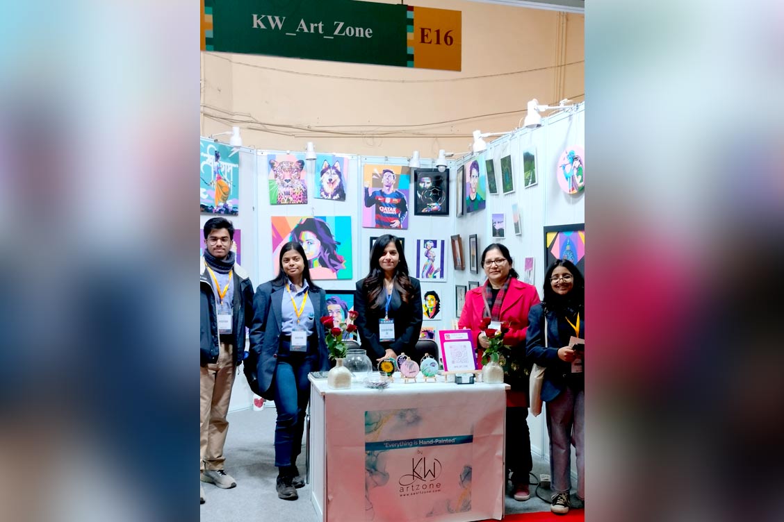 TKS students at the Pragati Maidam Art Exhibition