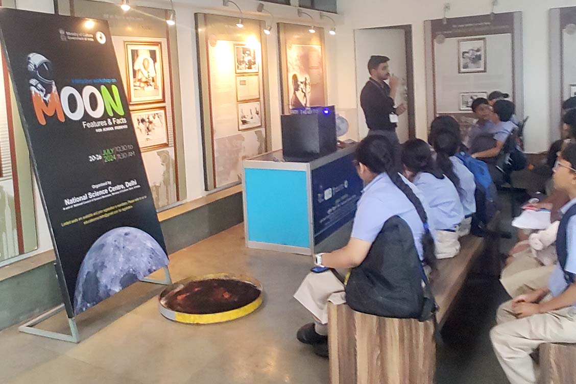 Students Embark on an Enlightening Journey to the National Science Centre's "Moon: Features & Facts" Exhibition