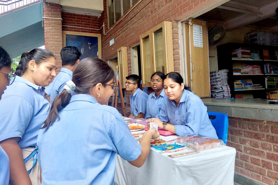 Fundraiser Success: Rakhi and Cupcake Sale by Community Outreach Club