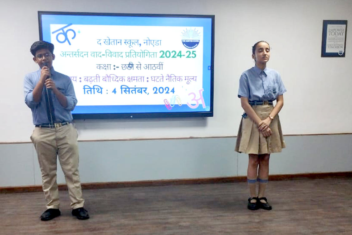 Middle School at The Khaitan School Hosts Thrilling Inter-House Hindi Debate Competition