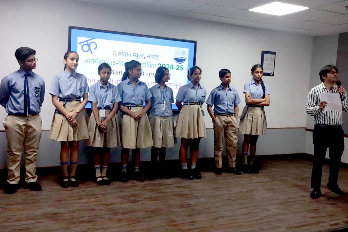 Middle School at The Khaitan School Hosts Thrilling Inter-House Hindi Debate Competition