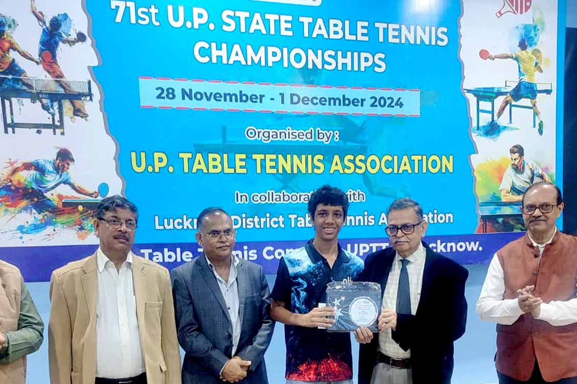 Garv Singla Shines at the 71st U.P. State Table Tennis Championship