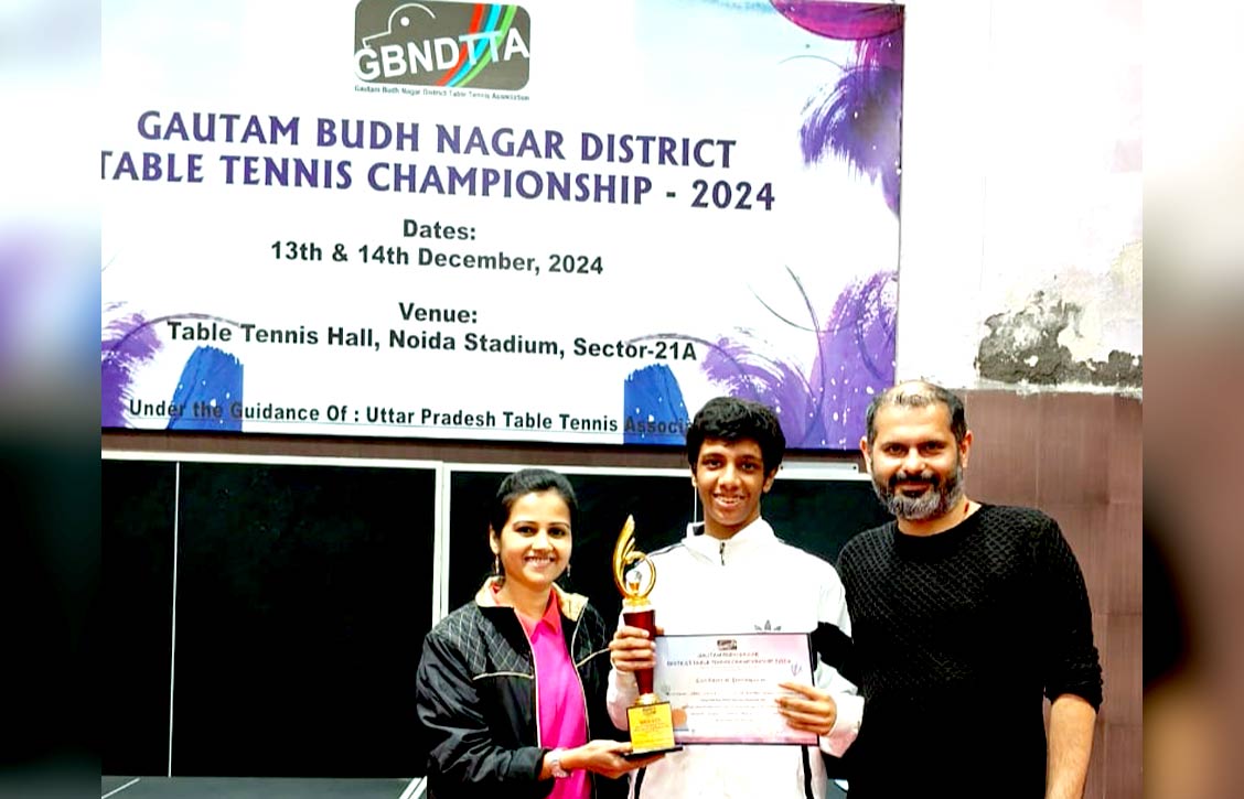 Garv Singla of The Khaitan School Clinches Gold at Gautam Budh Nagar TT Championship 2024