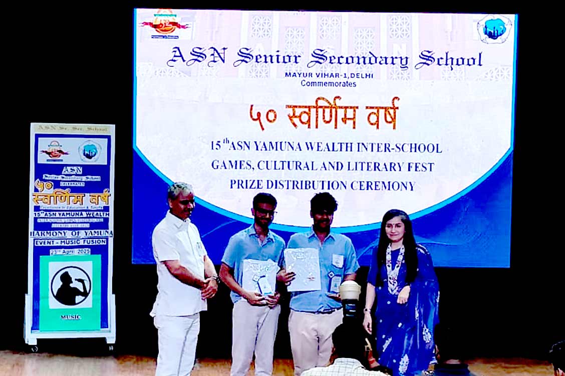 The Khaitan School Shines at ASN Yamuna Wealth Games: Secures 2nd Prize in CSR Pitch Competition
