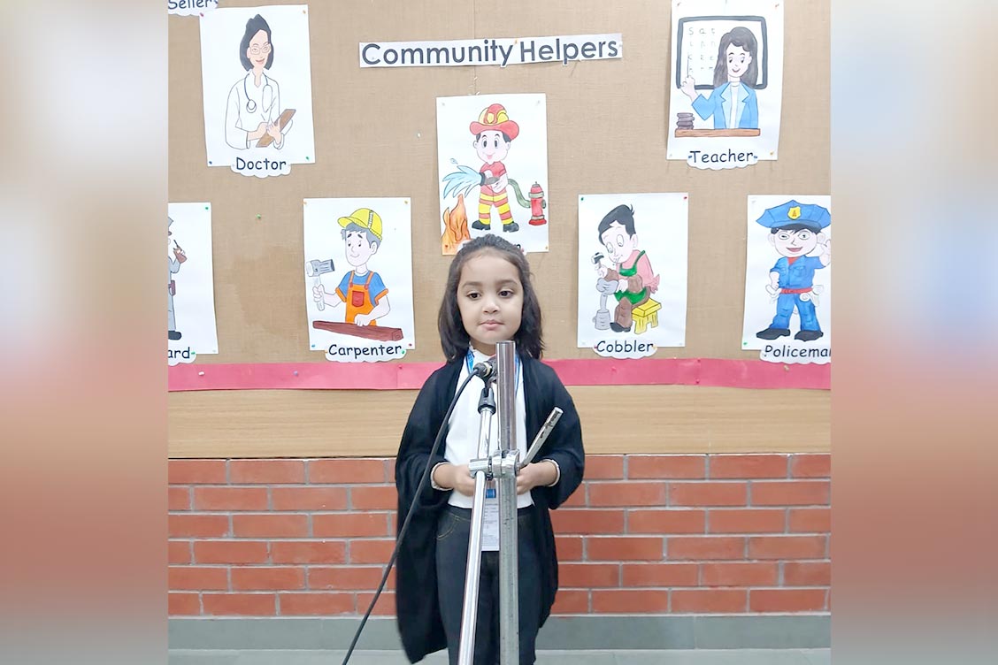 Dress Up Day at The Khaitan School: Celebrating Community Helpers in LKG