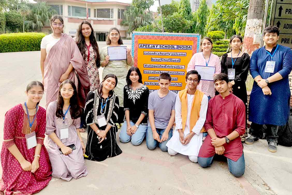 The Khaitan School Students Shine at Apeejay School MUN 2025