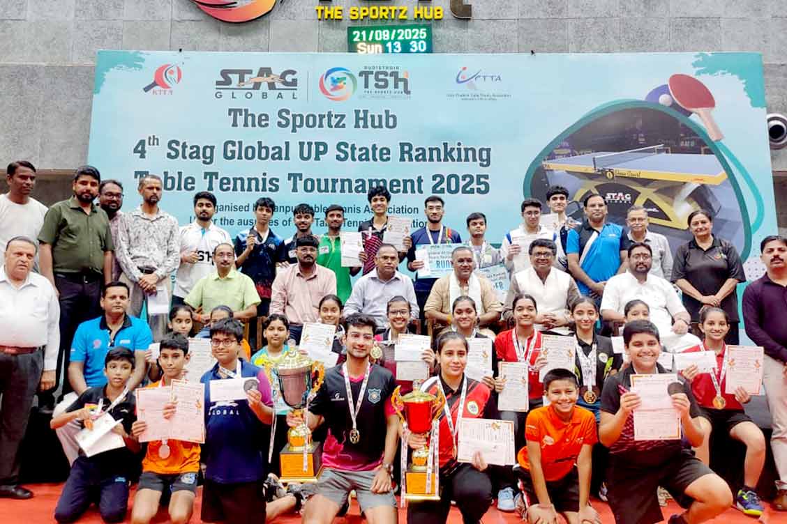 Garv Singla Wins Bronze at 4th U.P. State Ranking Table Tennis Tournament