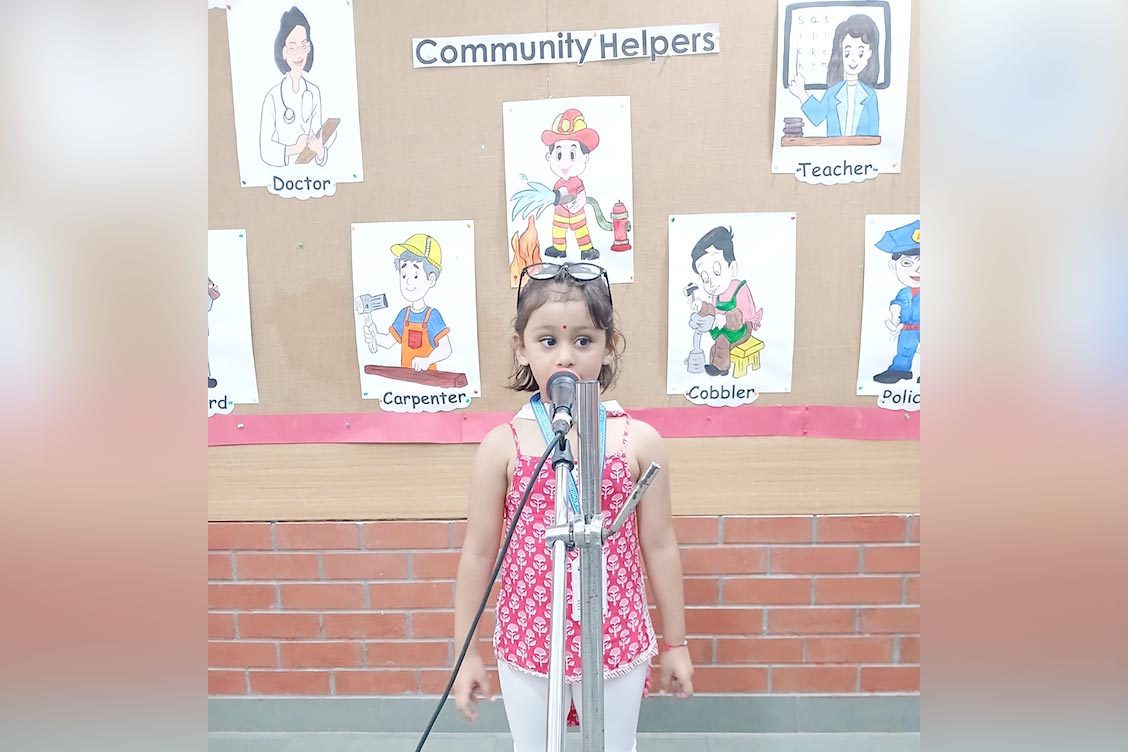 Dress Up Day at The Khaitan School: Celebrating Community Helpers in LKG
