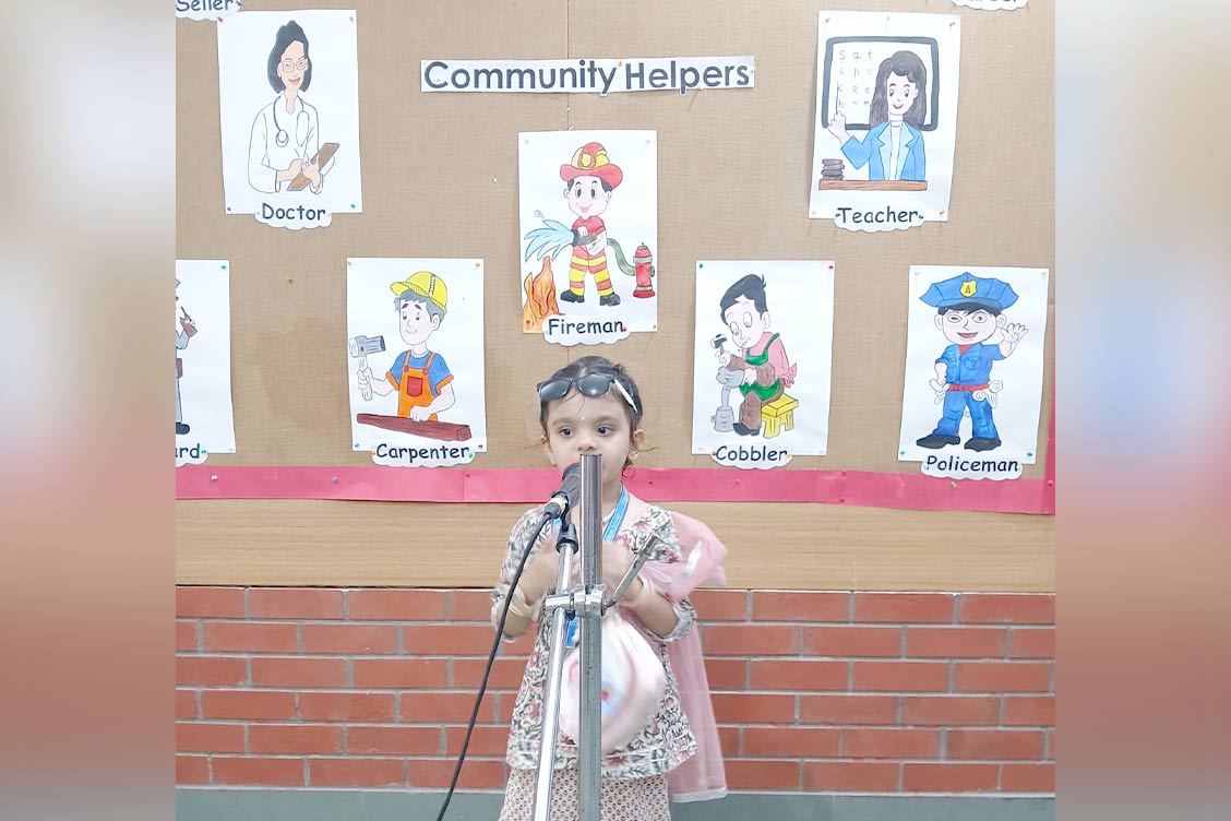 Dress Up Day at The Khaitan School: Celebrating Community Helpers in LKG