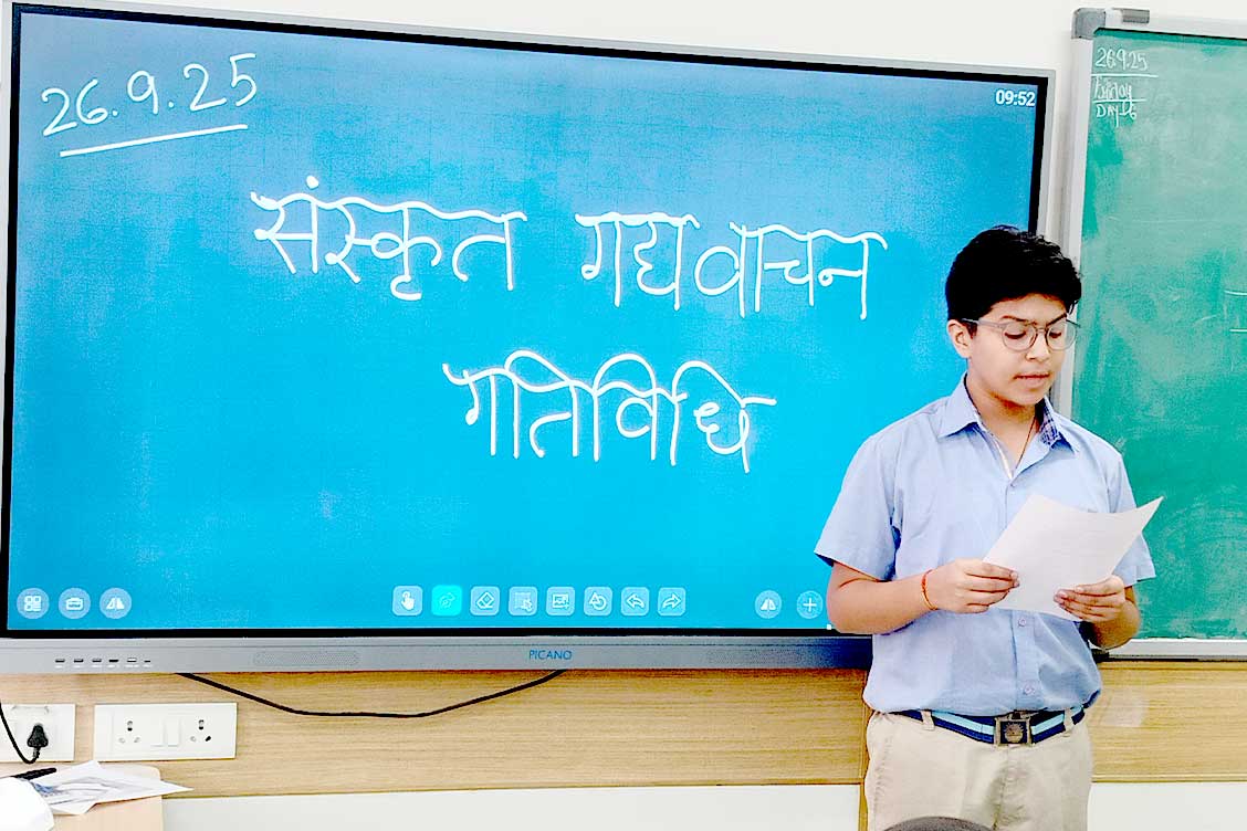 Intra-Class Sanskrit Prose Reading Activity at The Khaitan School Promotes Language Appreciation and Confidence