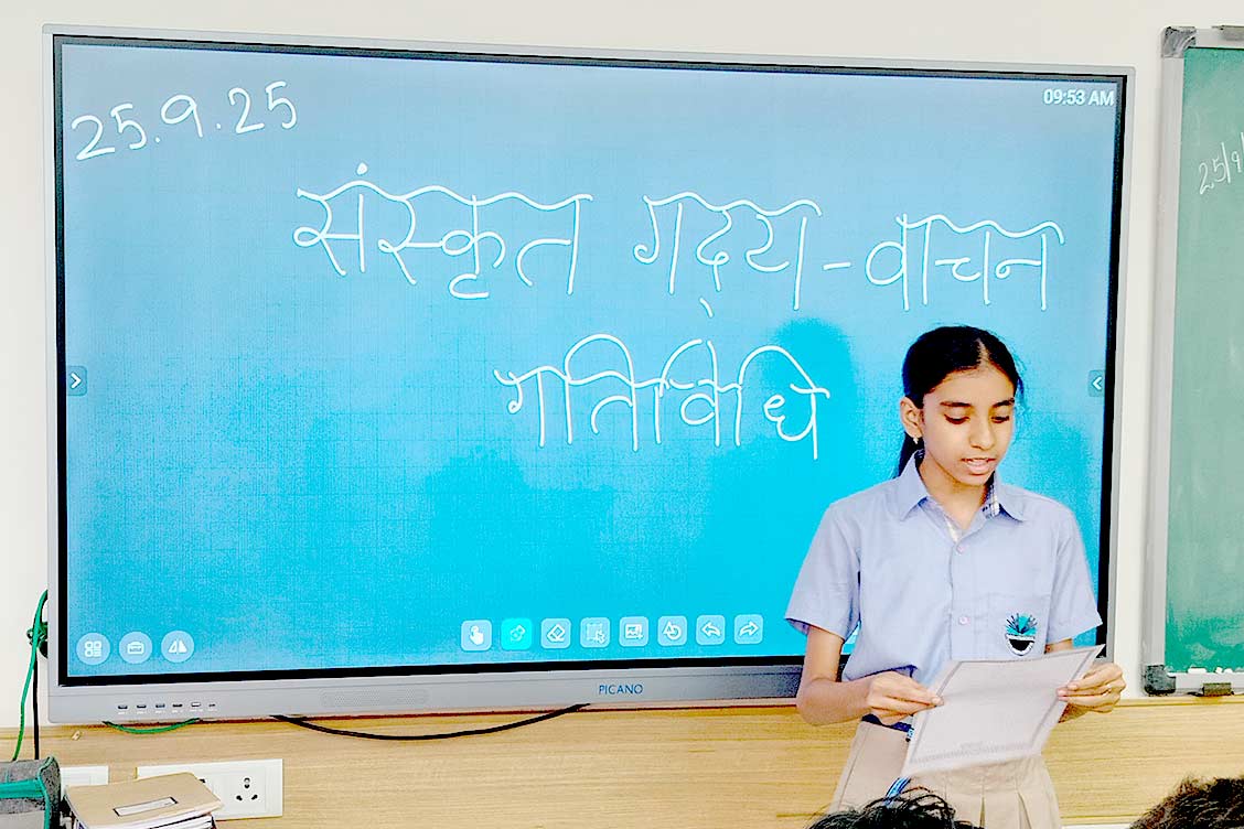 Intra-Class Sanskrit Prose Reading Activity at The Khaitan School Promotes Language Appreciation and Confidence