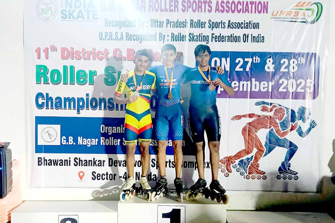 Uttkarsh Kumar Kansaara Strikes Gold at District Skating Championship 2025