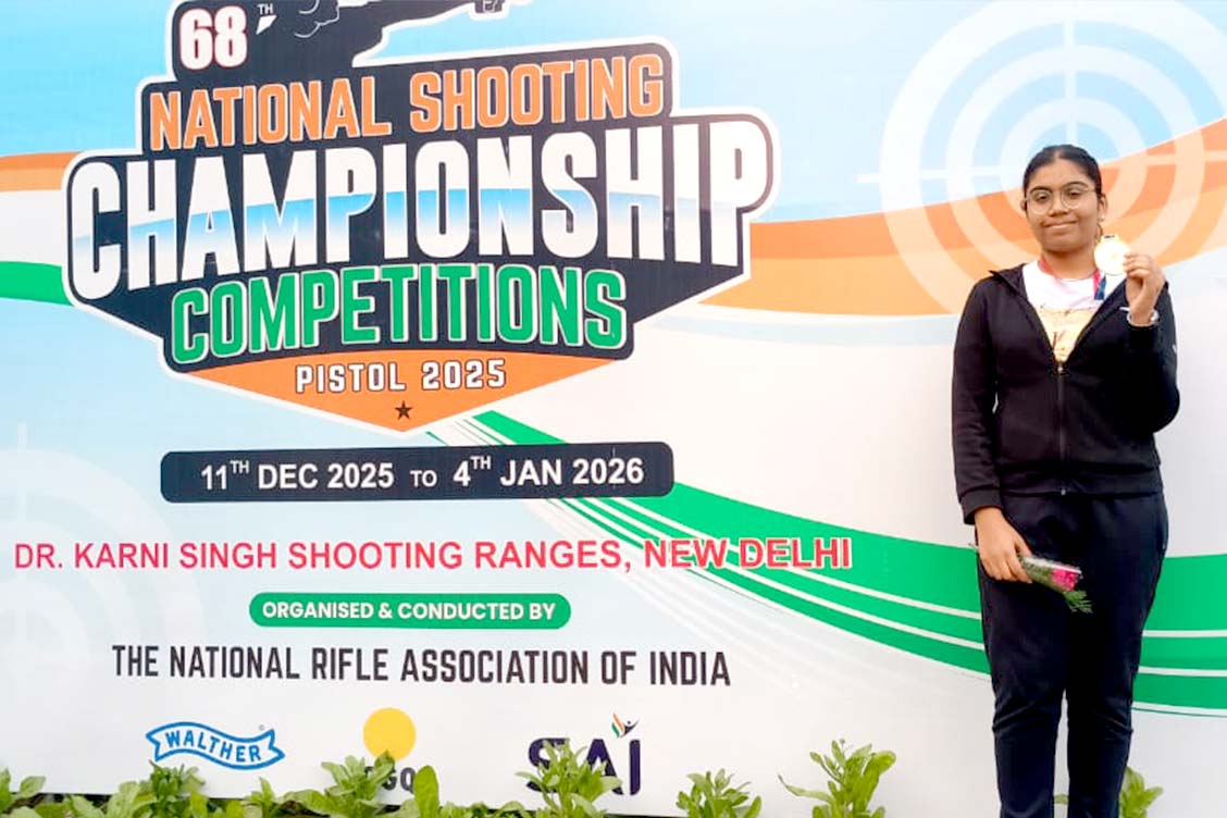 Priyanshi Purva of The Khaitan School Brings National Glory with Gold at the 68th National Shooting Championship