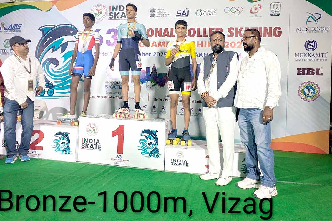 Anshuman Baghel of The Khaitan School Shines at the 63rd RSFI National Roller Skating Championship 2025