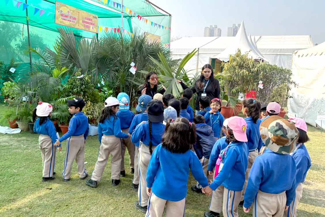 Pre-Primary Students of The Khaitan School Visit the Noida Flower Show