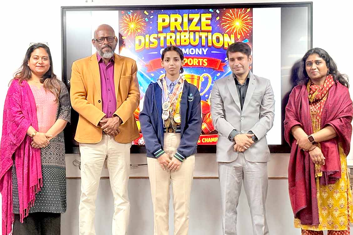 Prize Distribution Ceremony for Inter-School Sports Competitions at The Khaitan SChool- one of the Best CBSE Schools in Noida