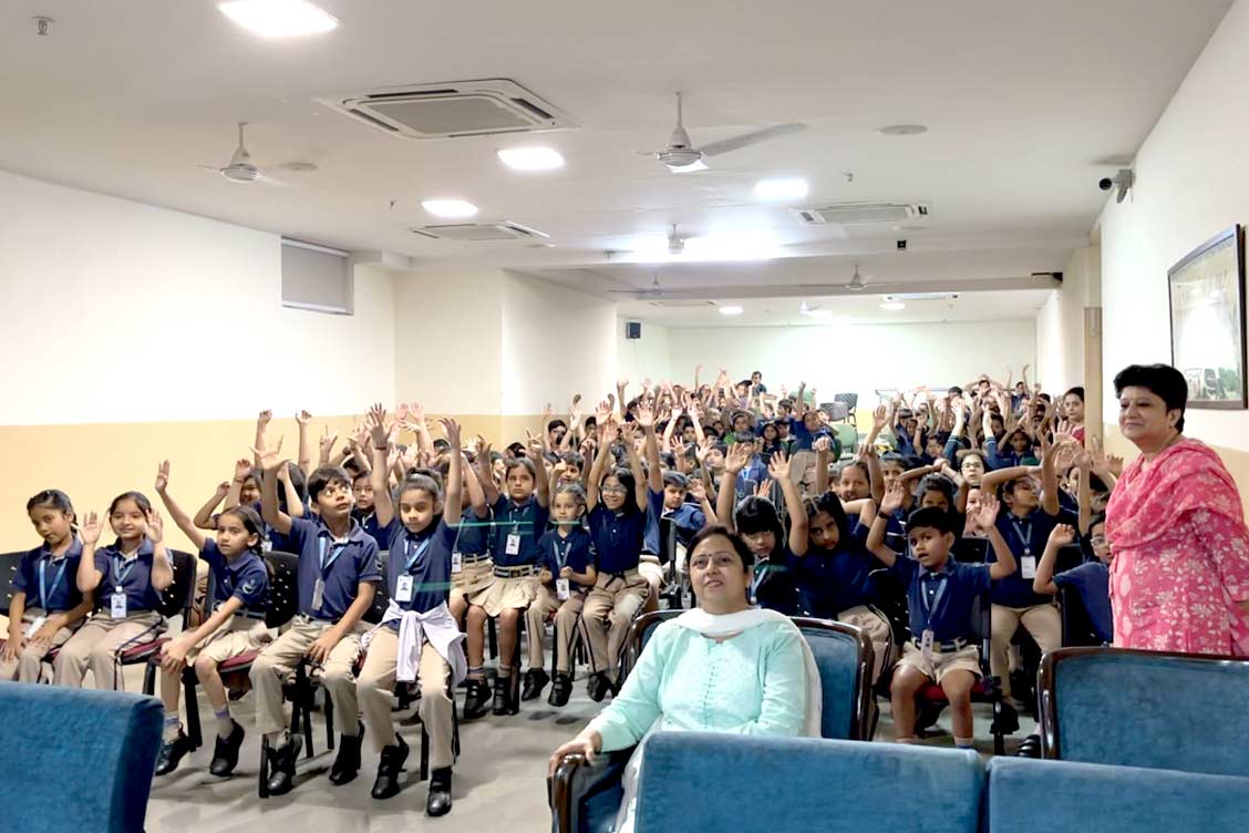Welcome Assembly by the Primary Wing at The Khaitan School