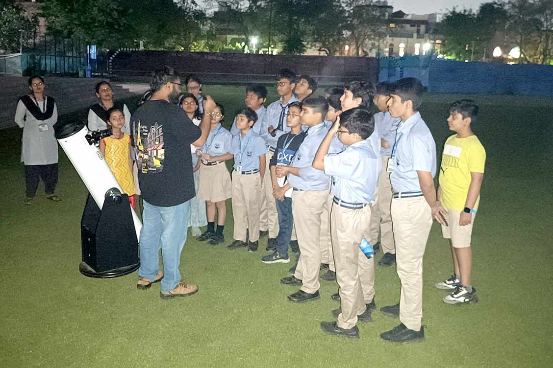 Exploring the Wonders of the Night Sky: Astronomy Night Session for The Khaitan School Students