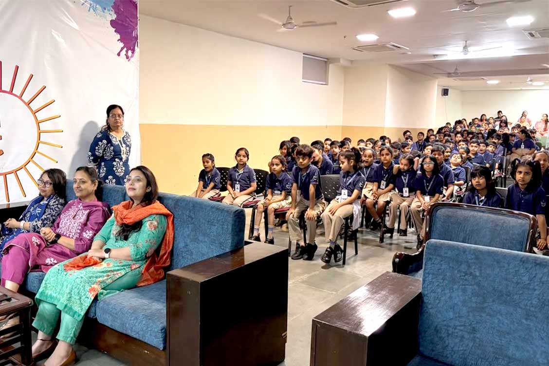 Welcome Assembly by the Primary Wing at The Khaitan School