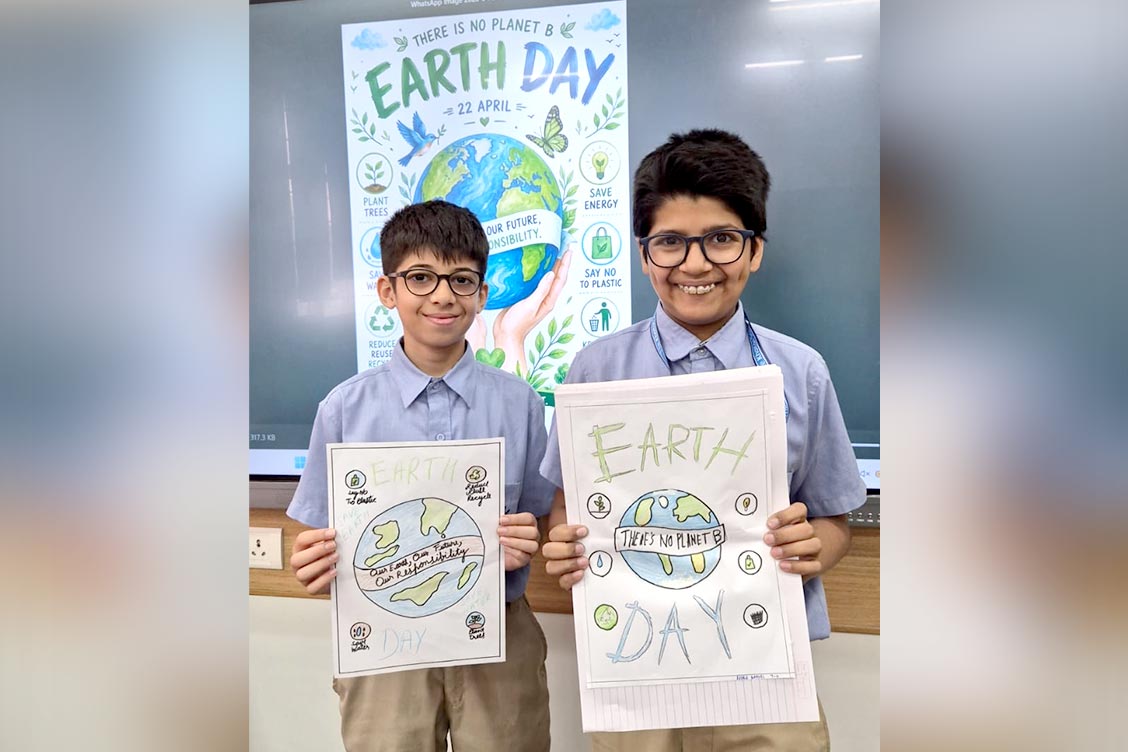 Earth Day Assembly Inspires Young Minds to Protect the Planet at The Khaitan School