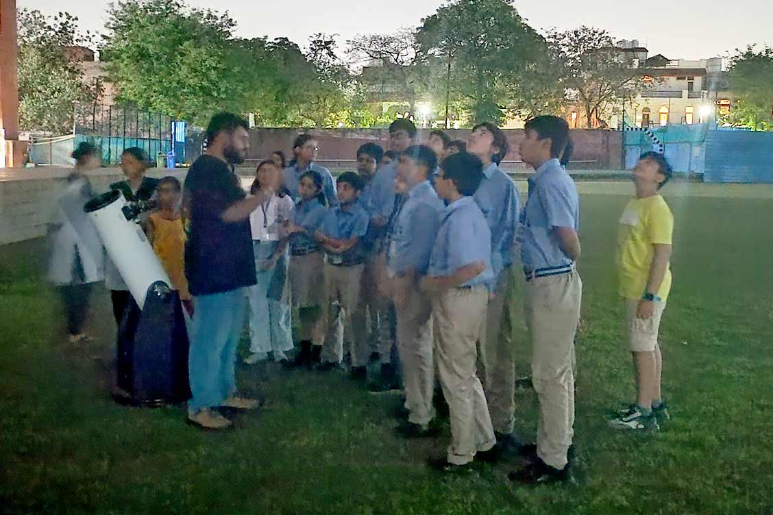 Exploring the Wonders of the Night Sky: Astronomy Night Session for The Khaitan School Students