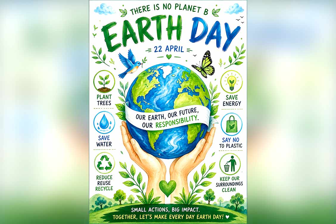 Earth Day Assembly Inspires Young Minds to Protect the Planet at The Khaitan School