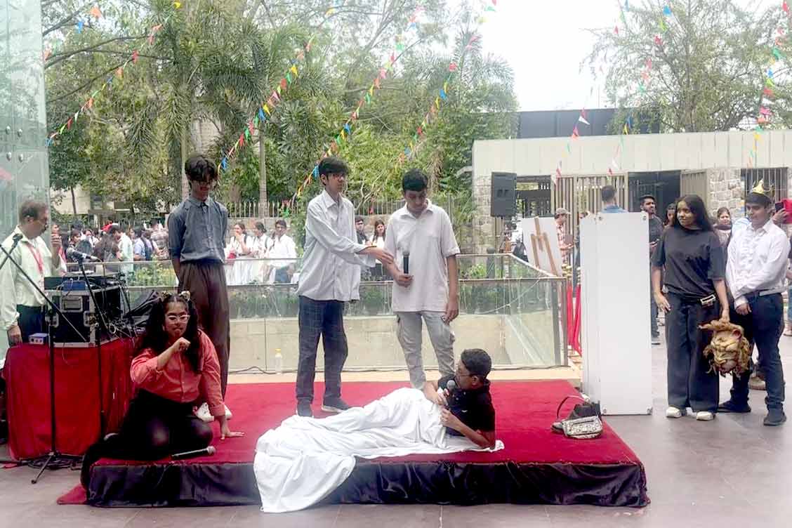 The Khaitan School Students Shine at French Skit Competition