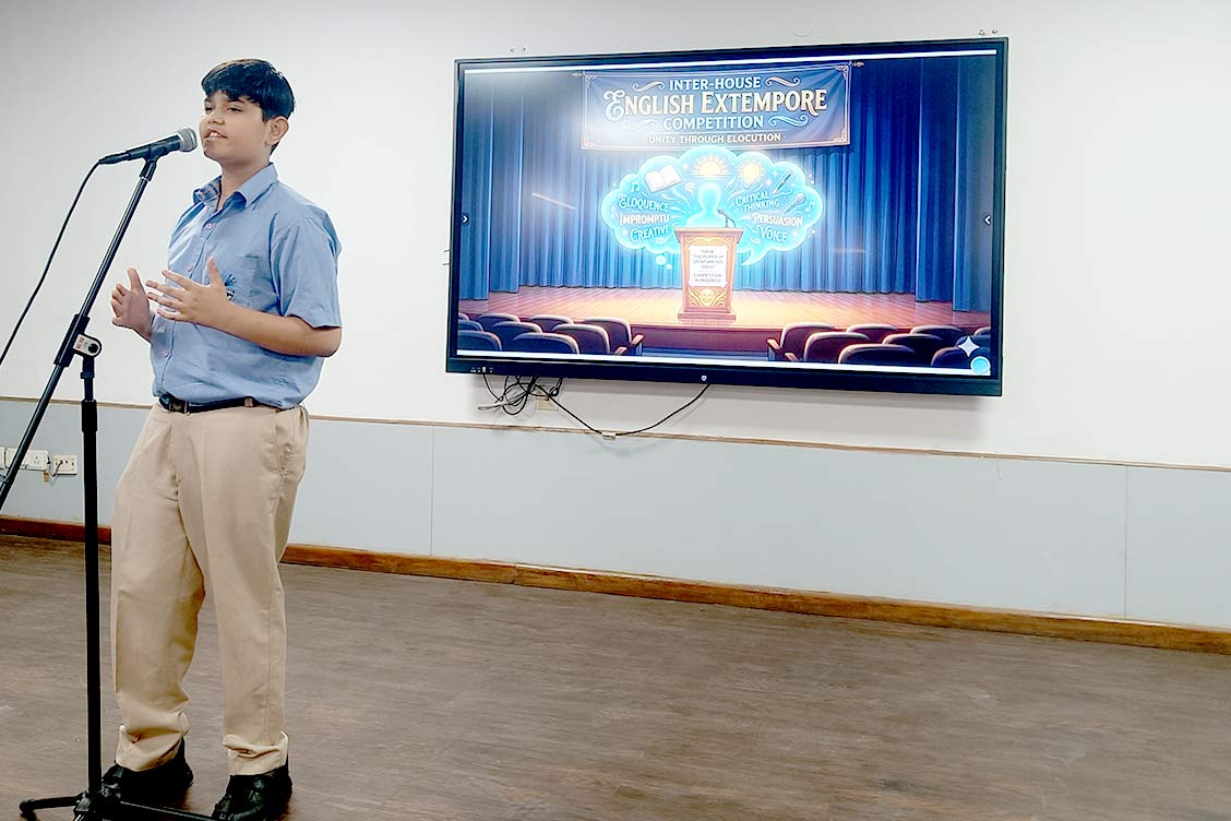 Extempore Inter-House English Competition Showcases Oratory Excellence