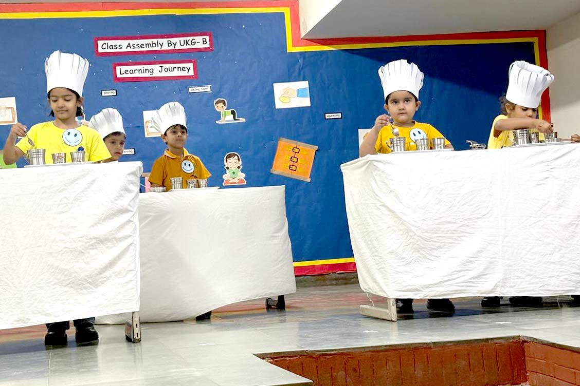 UKG B Special Assembly at The Khaitan School: Celebrating Learning Through Activities