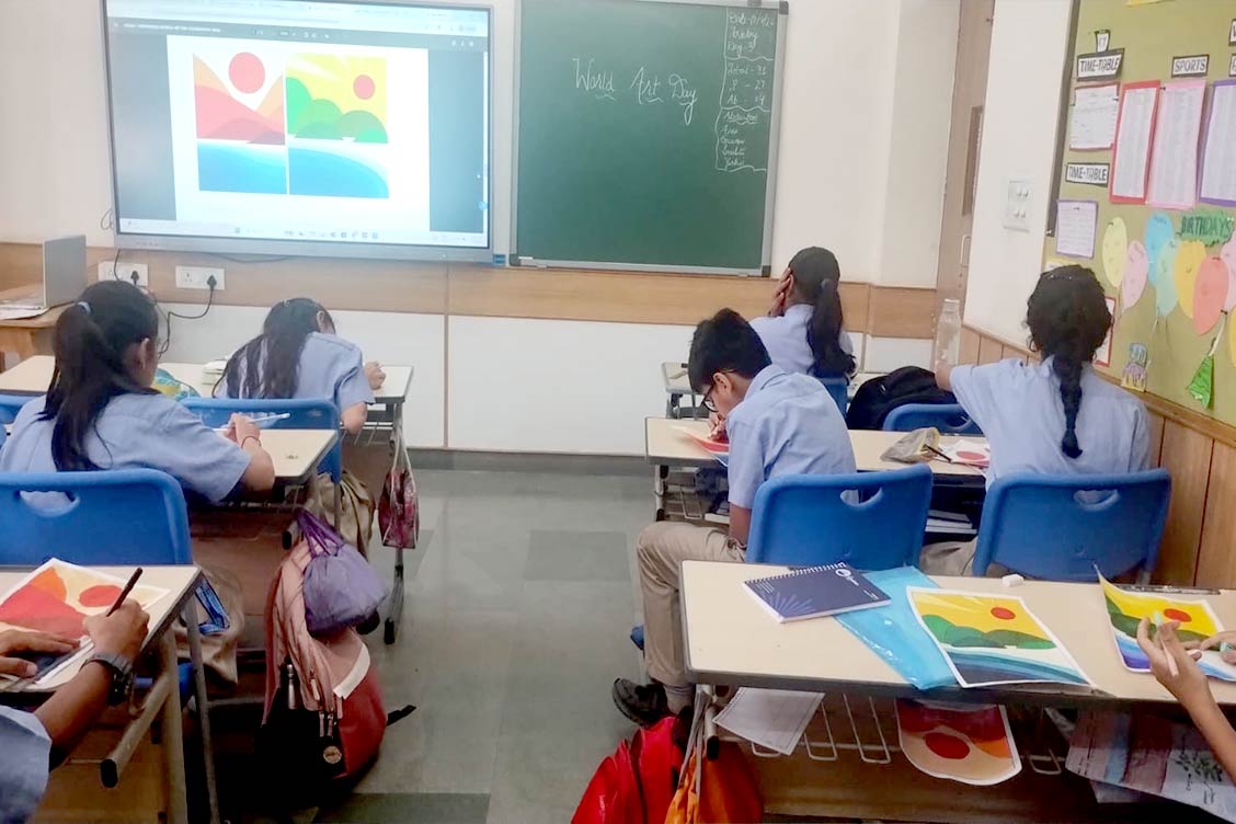 World Art Day Celebration at The Khaitan School