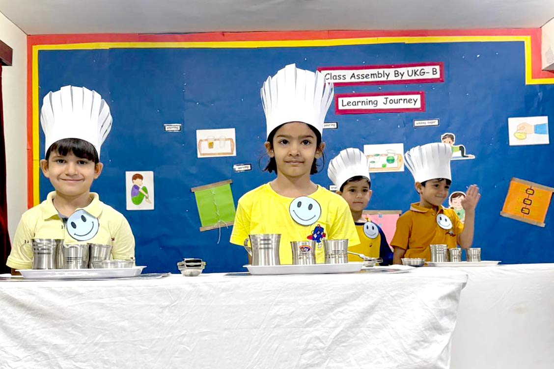 UKG B Special Assembly at The Khaitan School: Celebrating Learning Through Activities
