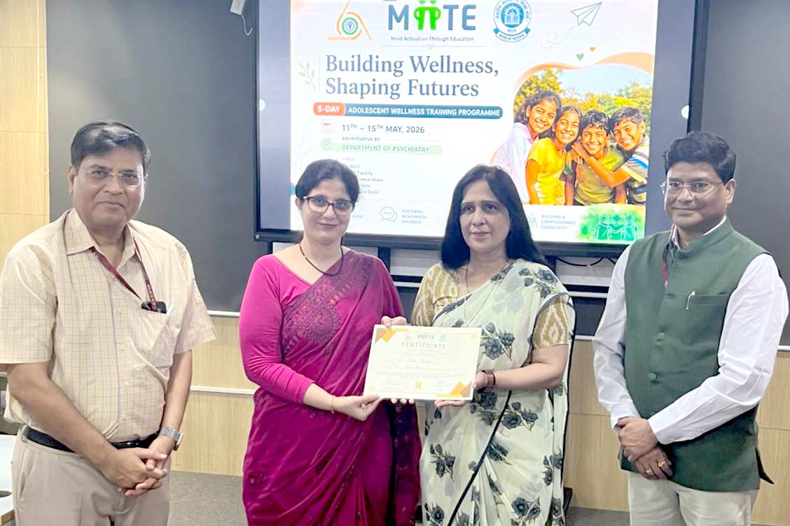 The Khaitan School Counsellor Participates in CBSE-AIIMS MATE Counsellors’ Conclave and Capacity Building Programme