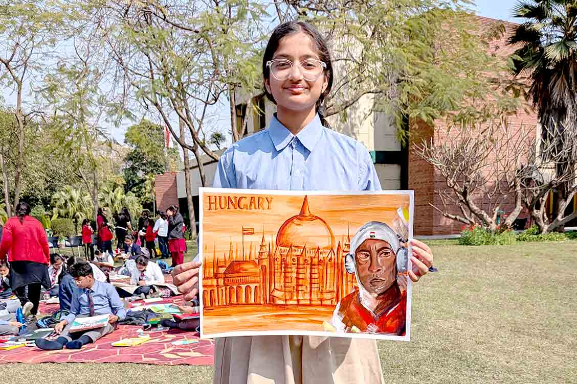 The Khaitan School Students Shine at Embassy of Hungary Painting Competition