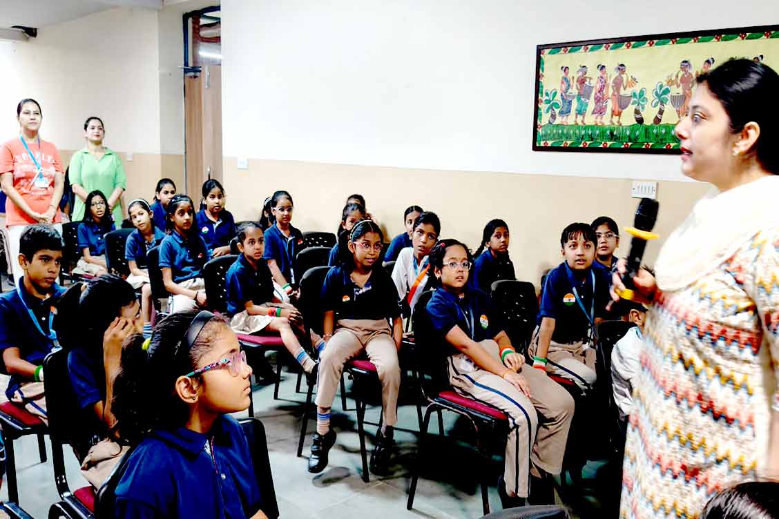 The Khaitan School Celebrates Independence Day with a Meaningful Assembly by Class 4F