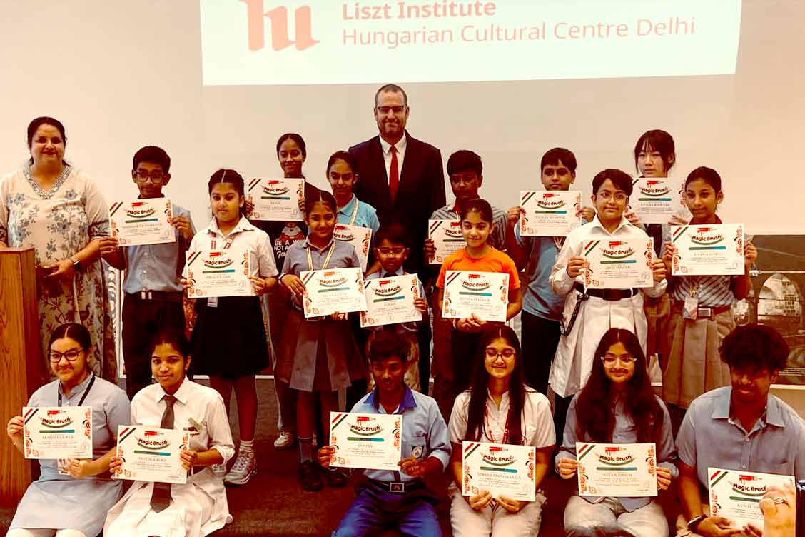 The Khaitan School Students Shine at Embassy of Hungary Painting Competition