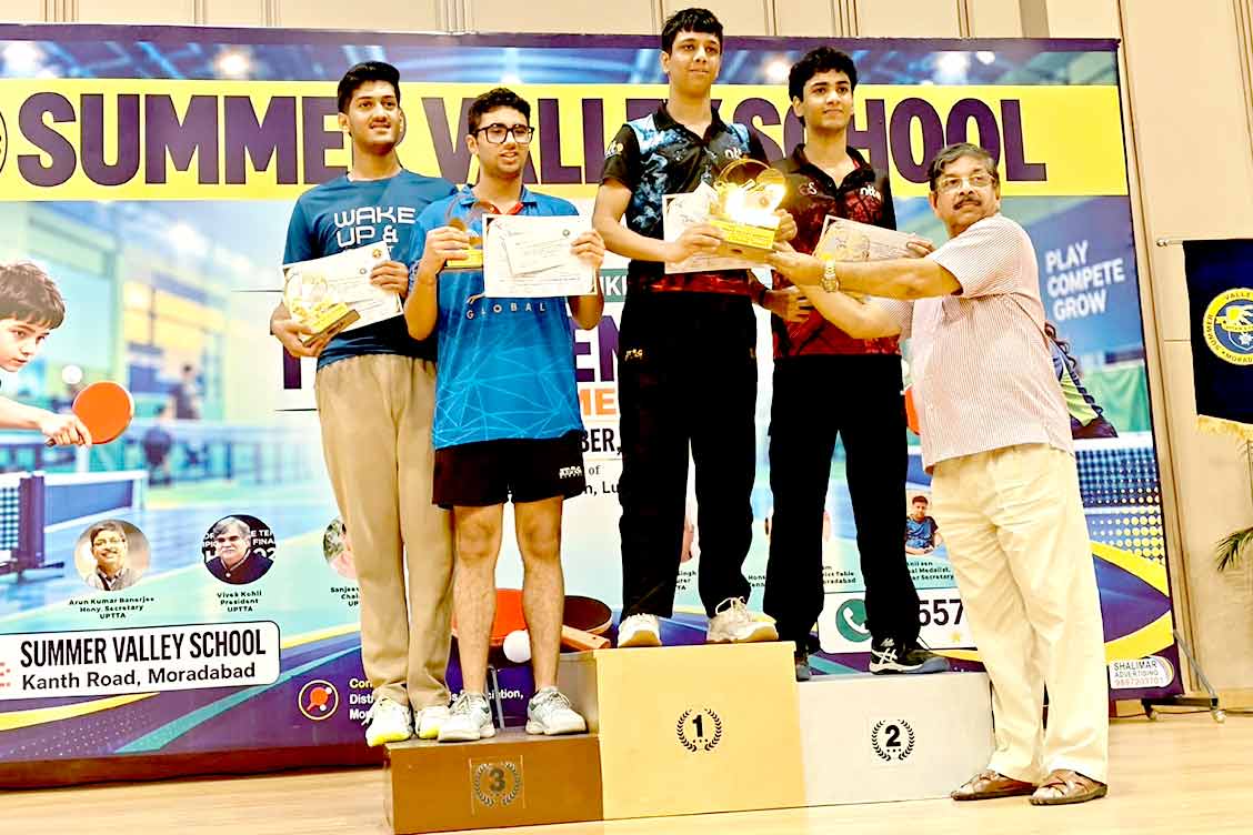 The Khaitan School’s Garv Singla Wins Two Titles at the 4th U.P. State Ranking Table Tennis Tournament 2026
