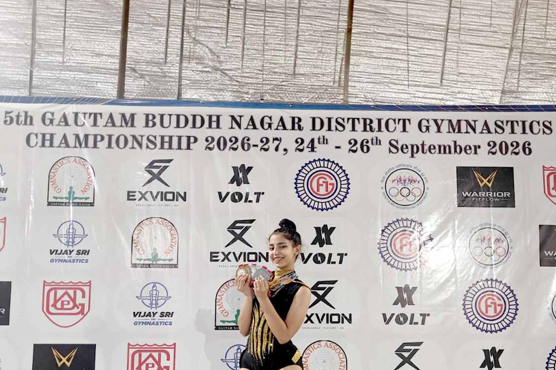 The Khaitan School’s Prisha Anand Wins Gold at the 5th Gautam Budh Nagar District Gymnastics Championship