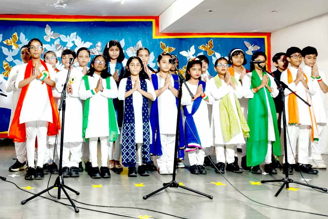 The Khaitan School Celebrates Independence Day with a Meaningful Assembly by Class 4F