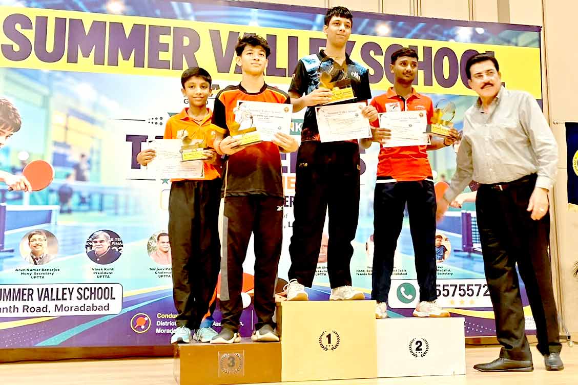 The Khaitan School’s Garv Singla Wins Two Titles at the 4th U.P. State Ranking Table Tennis Tournament 2026